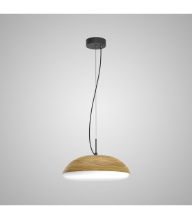 Kazz Pendant 38cm Round 4 x E27 (Max 20W LED) Wood-2