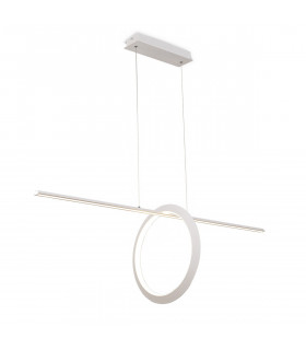 Kitesurf Loop Under Linear Pendant, 30W LED, 3000K, 2400lm, White, 3yrs Warranty