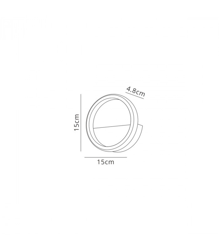 Kitesurf Wall Lamp 8W LED 3000K 640lm White 3yrs Warranty-10
