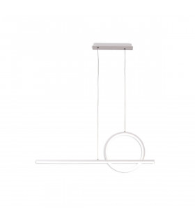 Kitesurf Loop Over Linear Pendant, 30W LED, 3000K, 2400lm, White, 3yrs Warranty