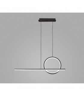 Kitesurf Loop Over Linear Pendant 30W LED 3000K 2400lm Black 3yrs Warranty-2