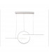 Kitesurf Centre Loop Linear Pendant Dimmable, 50W LED, 3000K, 4000lm, White, 3yrs Warranty