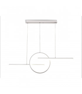 Kitesurf Centre Loop Linear Pendant Dimmable, 50W LED, 3000K, 4000lm, White, 3yrs Warranty
