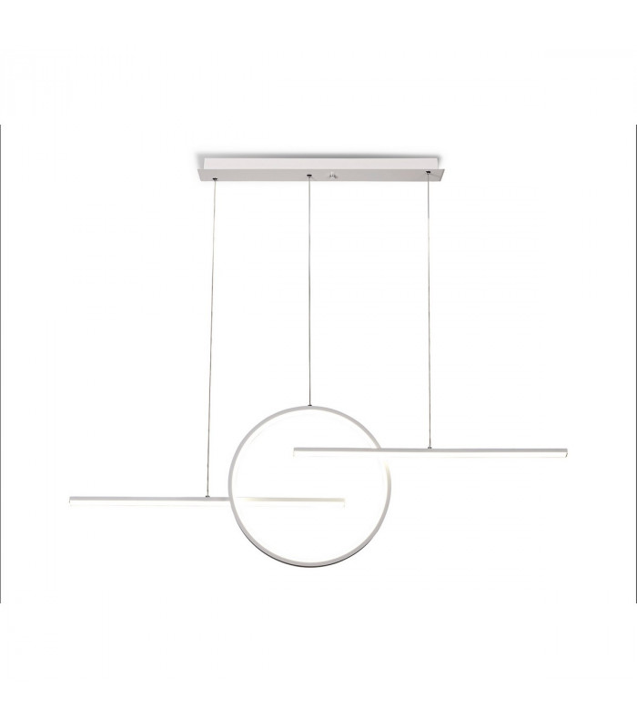 Kitesurf Centre Loop Linear Pendant Dimmable, 50W LED, 3000K, 4000lm, White, 3yrs Warranty