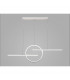 Kitesurf Centre Loop Linear Pendant Dimmable, 50W LED, 3000K, 4000lm, White, 3yrs Warranty