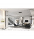 Kitesurf Centre Loop Linear Pendant Dimmable, 50W LED, 3000K, 4000lm, White, 3yrs Warranty