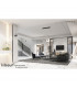 Kitesurf Centre Loop Linear Pendant Dimmable, 50W LED, 3000K, 4000lm, White, 3yrs Warranty