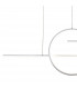 Kitesurf Centre Loop Linear Pendant Dimmable, 50W LED, 3000K, 4000lm, White, 3yrs Warranty