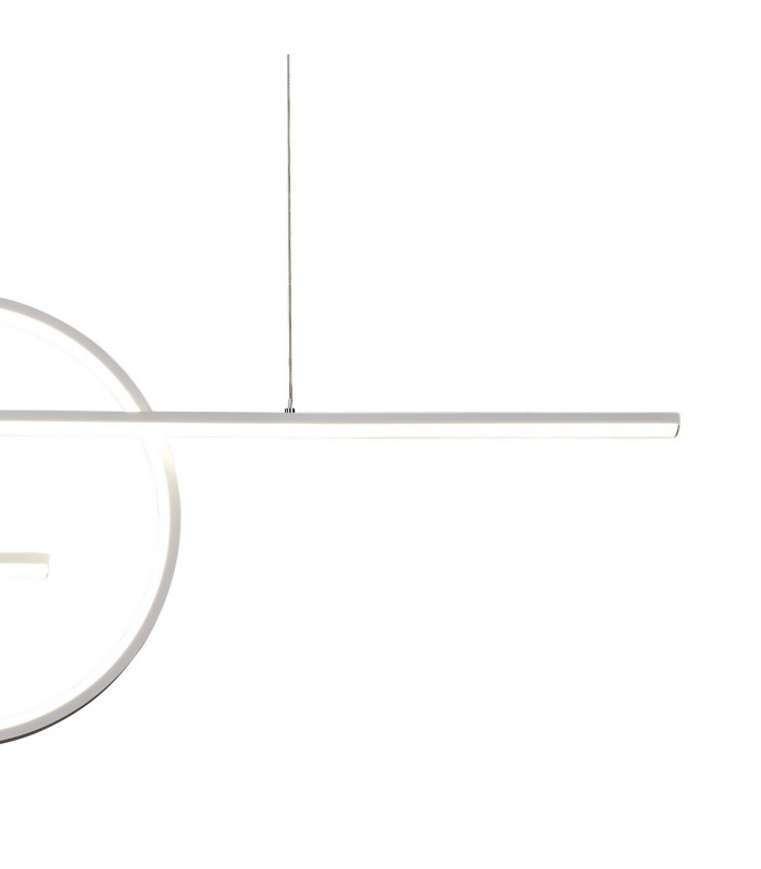 Kitesurf Centre Loop Linear Pendant Dimmable, 50W LED, 3000K, 4000lm, White, 3yrs Warranty