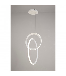 Kitesurf Double Loop Pendant 48W LED 3000K 3840lm White 3yrs Warranty-2