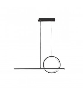 Kitesurf Loop Over Linear Pendant Dimmable 30W LED 3000K 2400lm Black 3yrs Warranty-1