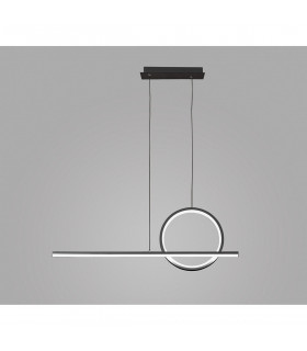 Kitesurf Loop Over Linear Pendant Dimmable 30W LED 3000K 2400lm Black 3yrs Warranty-2