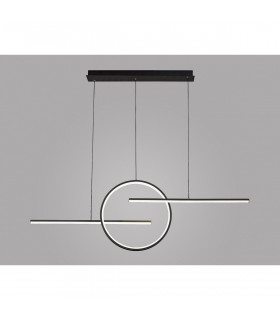 Kitesurf Centre Loop Linear Pendant 50W LED 3000K 4000lm Black 3yrs Warranty-2