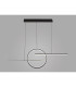 Kitesurf Centre Loop Linear Pendant Dimmable 50W LED 3000K 4000lm Black 3yrs Warranty-2