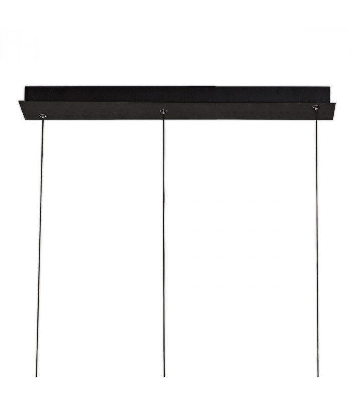 Kitesurf Centre Loop Linear Pendant Dimmable 50W LED 3000K 4000lm Black 3yrs Warranty-7