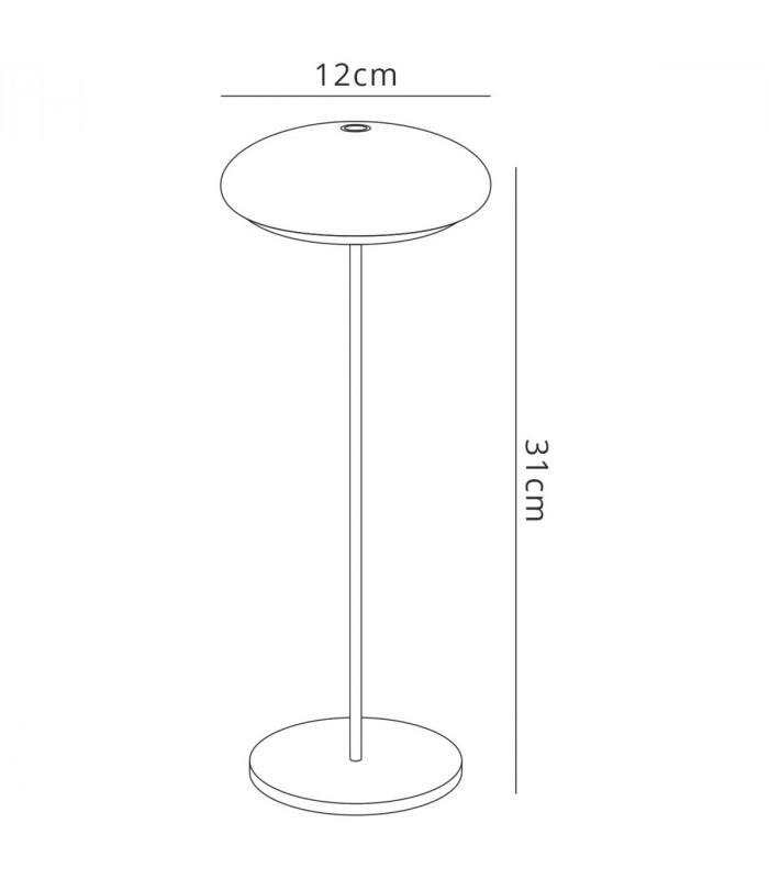 Klappen Table Lamp With USB Cable 2.2W LED 3000K 188lm IP54 White 3yrs Warranty-7