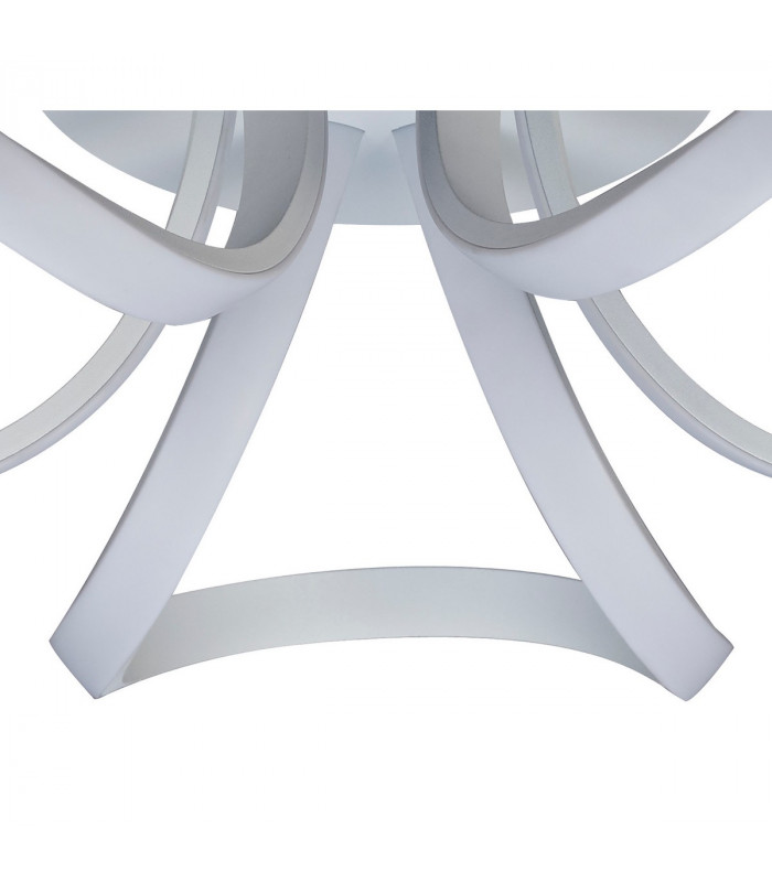 Knot Blanco Ceiling 48cm Round 3 Looped Arms 36W LED 4000K 2520lm White/Frosted Acrylic 3yrs Warranty-5
