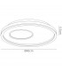 Krater Ceiling 40cm Round 36W LED 3000-6000K Tuneable 1800lm Remote Control White 3yrs Warranty-10