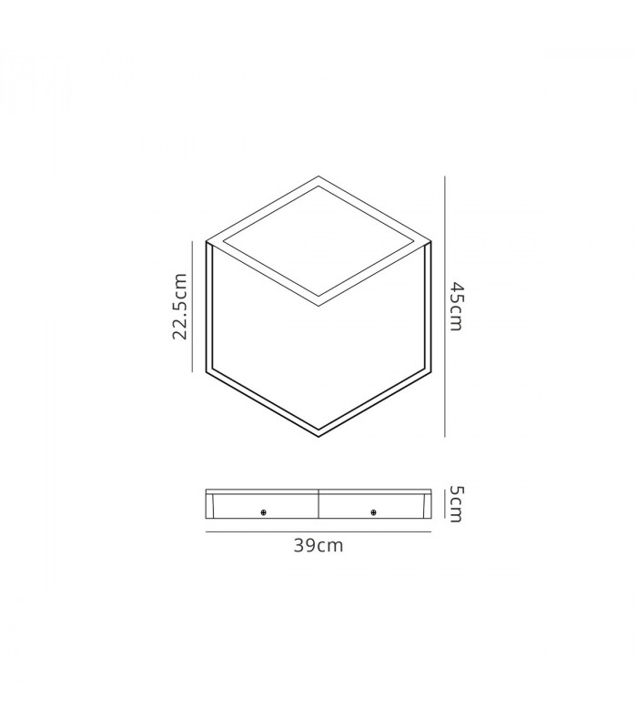 Kubick Ceiling/Wall Light 32W LED 3000K 1870lm White 3yrs Warranty-5