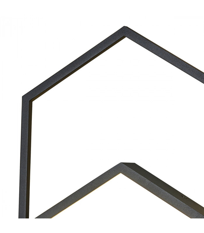 Kubick Ceiling/Wall Light 24W LED 3000K 1630lm Black 3yrs Warranty-3