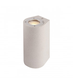 Levi Round Wall Lamp 2 x GU10 (Max 12W) IP65 White Concrete 2yrs Warranty-1