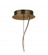 Loewe Single Pendant 3 Light E27 Antique Brass With White Shade-3