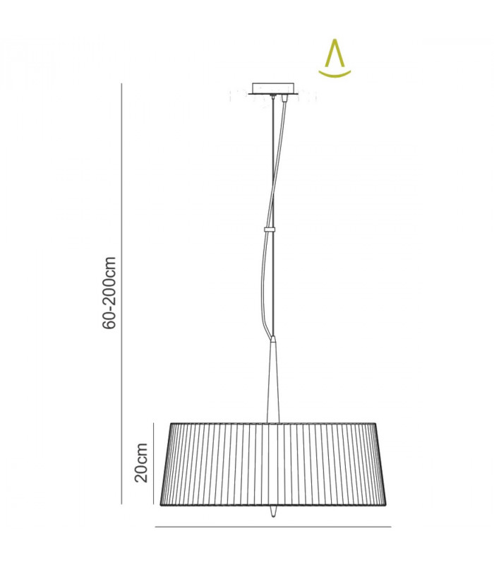 Loewe Single Pendant 3 Light E27 Antique Brass With White Shade-7