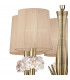 Loewe Slim Pendant 5 Light E14 Antique Brass With Soft Bronze Shades-6
