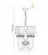 Loewe Slim Pendant 5 Light E14 Antique Brass With Soft Bronze Shades-8