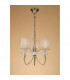 Loewe Pendant 3 Light E14 Antique Brass With Soft Bronze Shades-2