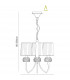 Loewe Pendant 3 Light E14 Antique Brass With Soft Bronze Shades-8