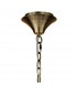 Loewe Pendant 5 Light E14 Antique Brass With Soft Bronze Shades-3