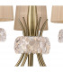 Loewe Pendant 5 Light E14 Antique Brass With Soft Bronze Shades-5