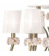 Loewe 2 Tier Pendant 6+3 Light E14 Antique Brass With White Shades-6