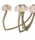 Loewe 2 Tier Pendant 6+3 Light E14 Antique Brass With White Shades-7