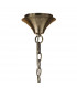 Loewe 2 Tier Pendant 6+3 Light E14 Antique Brass With Soft Bronze Shades-3