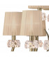 Loewe 2 Tier Pendant 6+3 Light E14 Antique Brass With Soft Bronze Shades-6