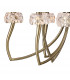 Loewe 2 Tier Pendant 6+3 Light E14 Antique Brass With Soft Bronze Shades-7