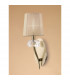Loewe Wall Lamp Switched 1 Light E14 Antique Brass With Soft Bronze Shade-2