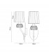 Loewe Wall Lamp 1 Light E14 Polished Chrome With White Shade-4