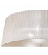 Loewe Flush Ceiling 3 Light E27 Antique Brass With White Shade-3
