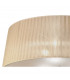 Loewe Flush Ceiling 3 Light E27 Antique Brass With Soft Bronze Shade-3