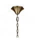 Loewe Pendant 3 Light E14 Antique Brass With White Shades-3