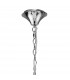 Loewe Pendant 5 Light E14 Polished Chrome With Cream Shades-3