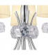 Loewe Pendant 5 Light E14 Polished Chrome With Cream Shades-5