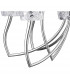Loewe 2 Tier Pendant 6+3 Light E14 Polished Chrome With Cream Shades-7