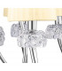 Loewe 2 Tier Pendant 6+3 Light E14 Polished Chrome With Cream Shades-8