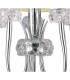 Loewe Slim Pendant 5 Light E14 Polished Chrome With Cream Shades-5