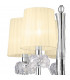 Loewe Slim Pendant 5 Light E14 Polished Chrome With Cream Shades-6