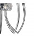 Loewe Slim Pendant 5 Light E14 Polished Chrome With Cream Shades-7